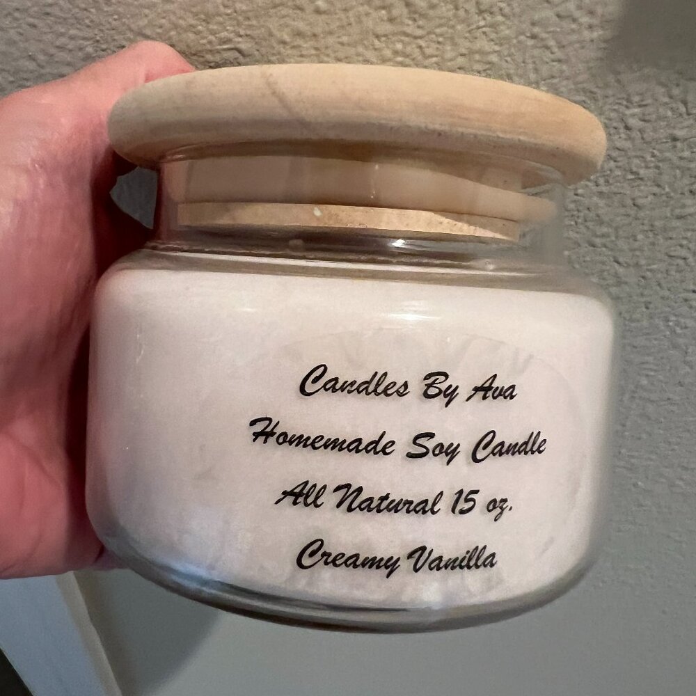 Homemade 15 oz. 100% Soy Wax Scented Candle-Homemade by Candles By Ava
